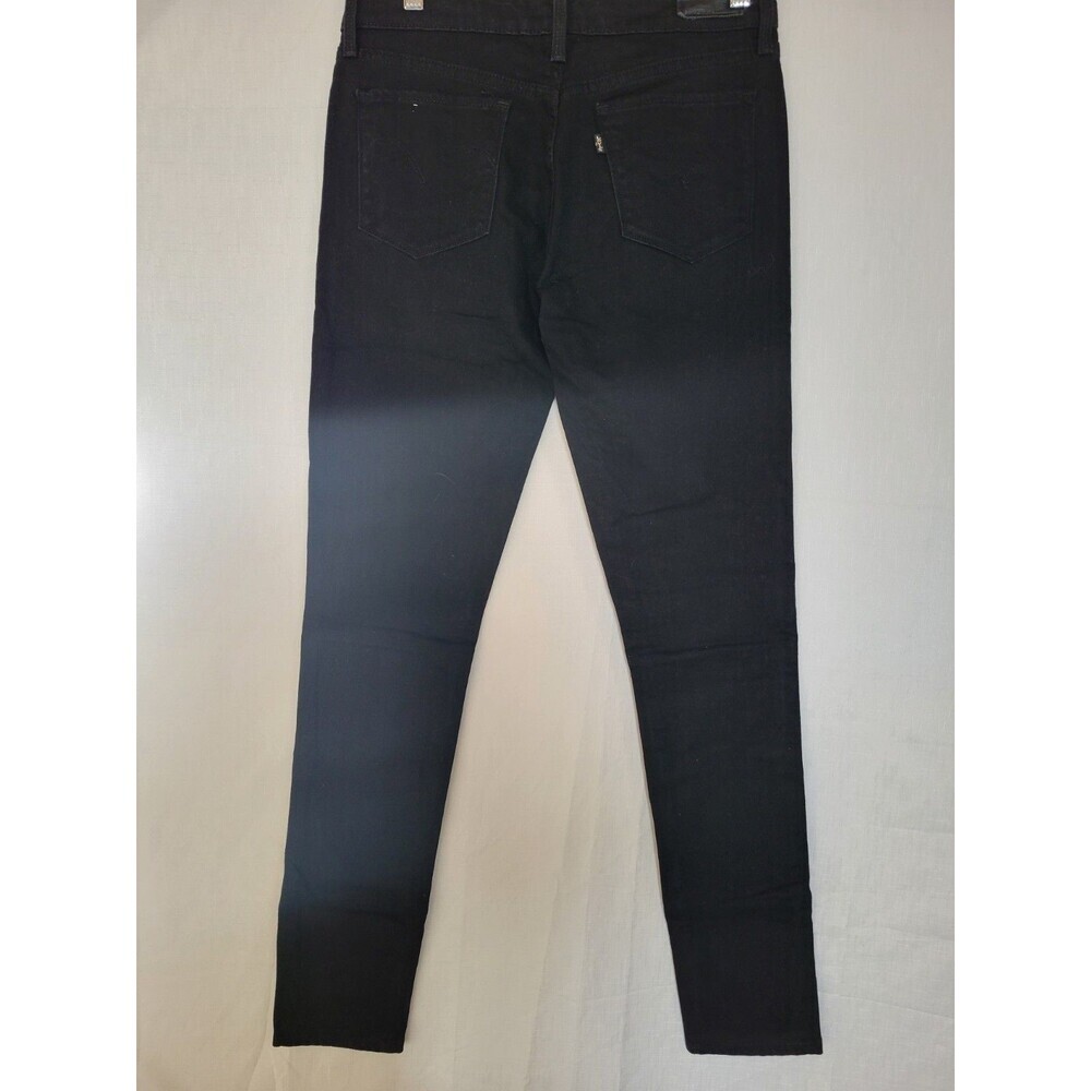 Levi's Womens Black Cotton Blend Curvy Skinny Jeans Solid Size 27 - Picture 4 of 10
